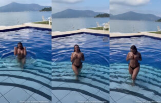 Livia Tavares Privacy Grátis – Mostrando os Peitinhos na Piscina