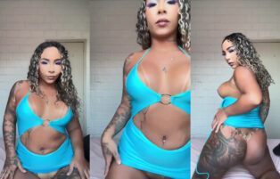 Allanna Jhessy De Vestido Mostra o Cuzinho No Fapello