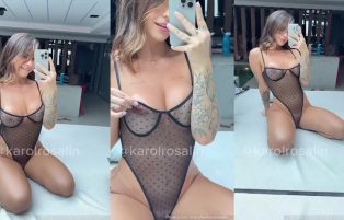 Karol Rosalin De Lingerie Transparente No Fapello