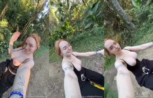 Mostrando Os Peitões Na Rua – Babi Palomas No Fapello