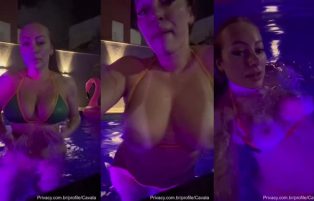 Jéssica Patez Nua Se Exibindo na Piscina – Onlyfans Grátis