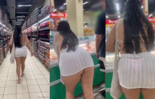 Bia Hotwife Exibindo o Corpo Gostoso no Supermercado – Xnxx Brasil