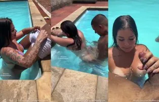 Mari Casada Transando Dentro Da Piscina Vazado