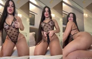 Tati Maya Morena Cavalona De Lingerie Transparente