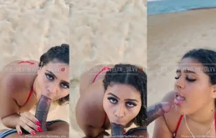 Pagando Boquete Na Praia – Morena Rabuda No Privacy Grátis