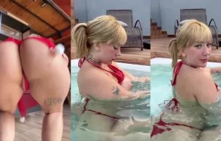 Bia Mantovani Rabuda Rebolando e Mostrando a Buceta No Fapello