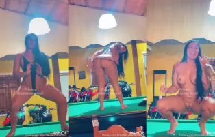 Dançando na Mesa de Sinuca com Yara Mendes – X Vídeo